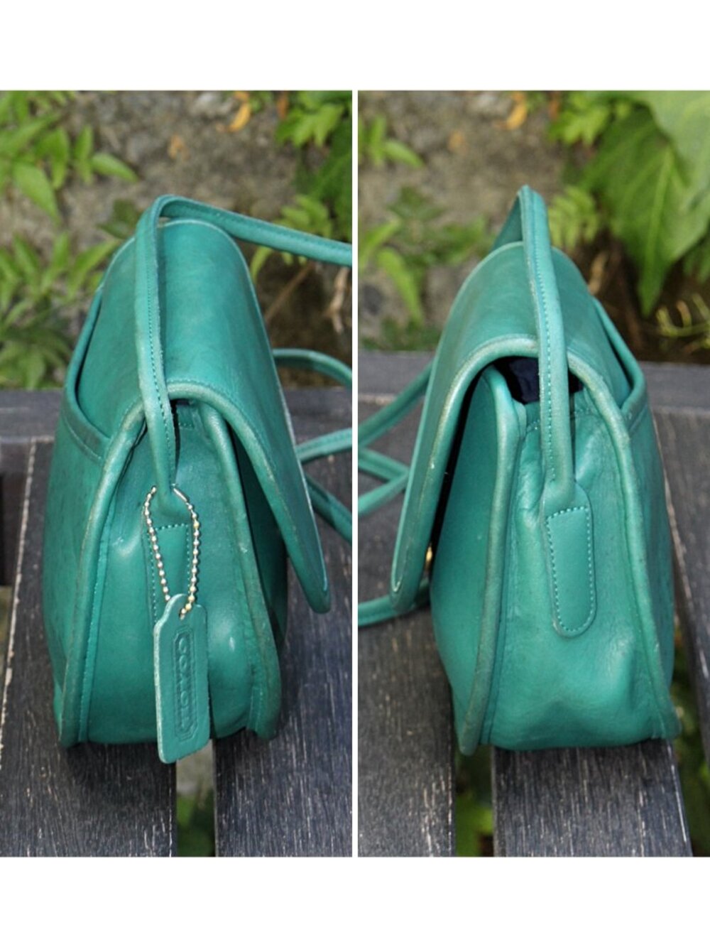 Coach Vintage - Casey Crossbody Bag 9923 in Jade Green, USA 1990s READ - Picture 5 of 14